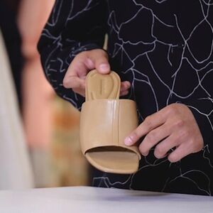 Vince Palmar Kitten Heel Slide Sandal